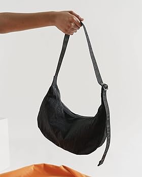 BAGGU MEDIUM NYLON CRESCENT BAG 黒　アメリカ購入 Baggu | Medium Nylon Crescent Bag in Black | Shopzane – Zane